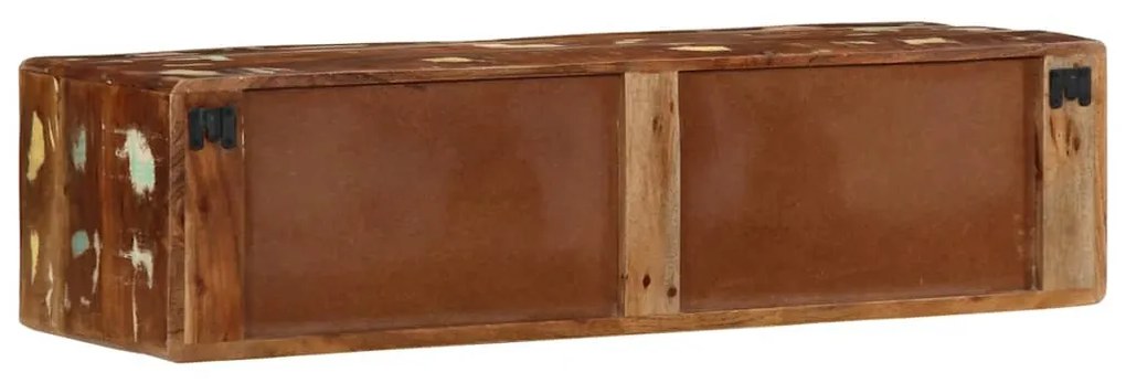 tömör újrahasznosított falra szerelhető TV-szekrény 100x32x25cm