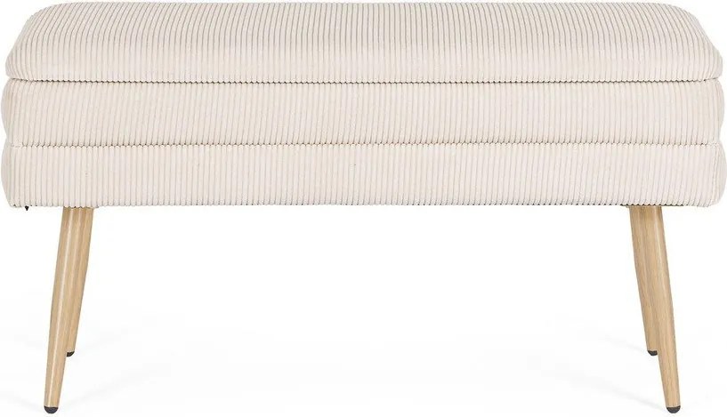 Fehér párnázott pad Olga – Bizzotto