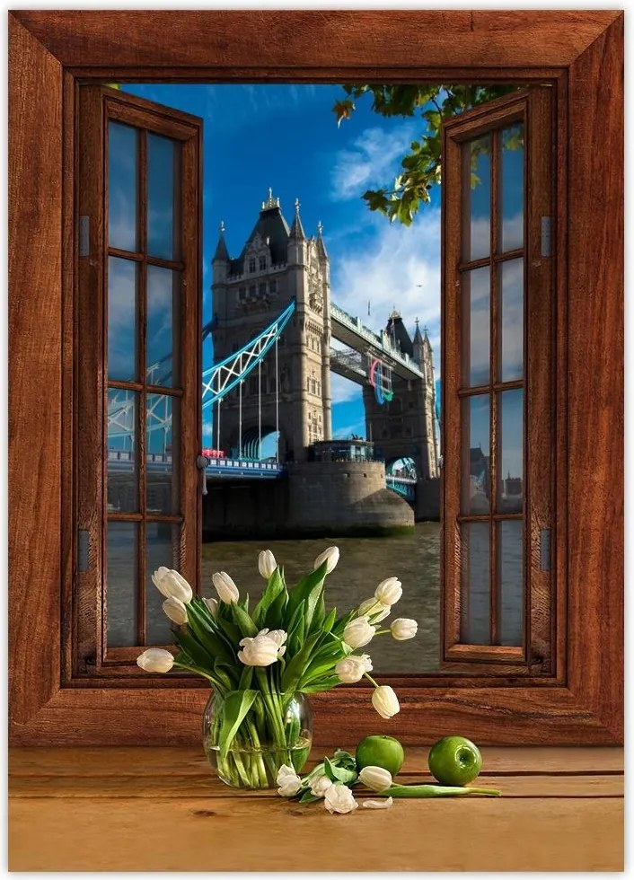 Poszterek 50x70 Tower Bridge az éggel