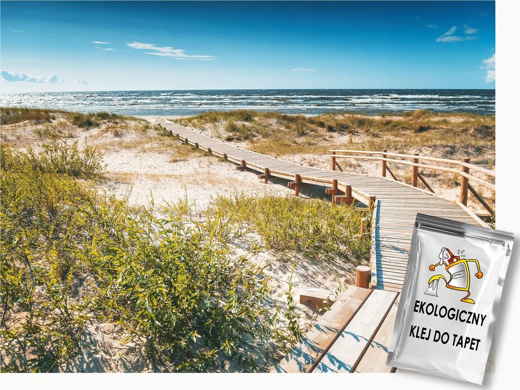 Fotótapéta Flizelina Tájkép Tengerpart Dűnék Ösvény Gyaloghíd 100x75 ragasztó