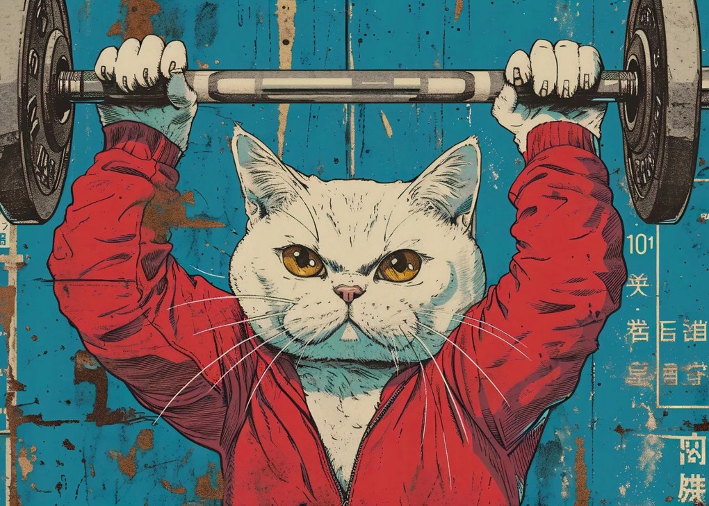 Poszter 70x50cm Súlyemelő