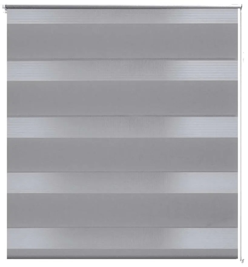 vidaXL Zebra roló 140 x 175 cm Szürke