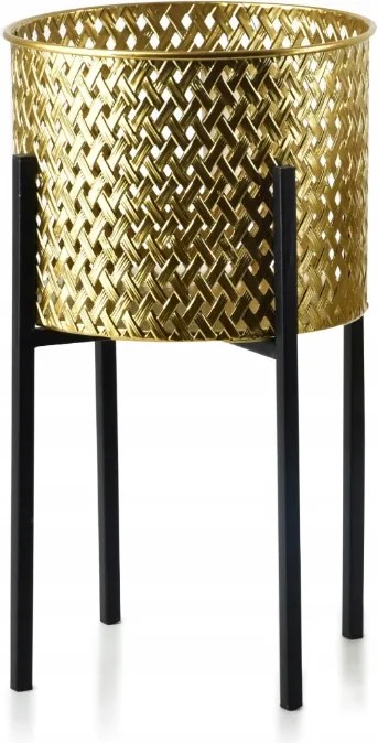 Swen Arany-fekete áttört virágcserép burkolat 20x36,5cm Mondex