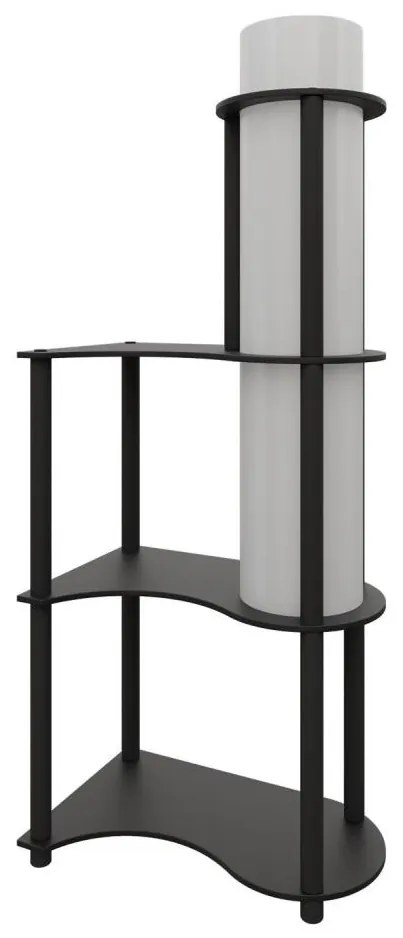 Állólámpa polcokkal NOTO 1xE27/40W/230V fekete