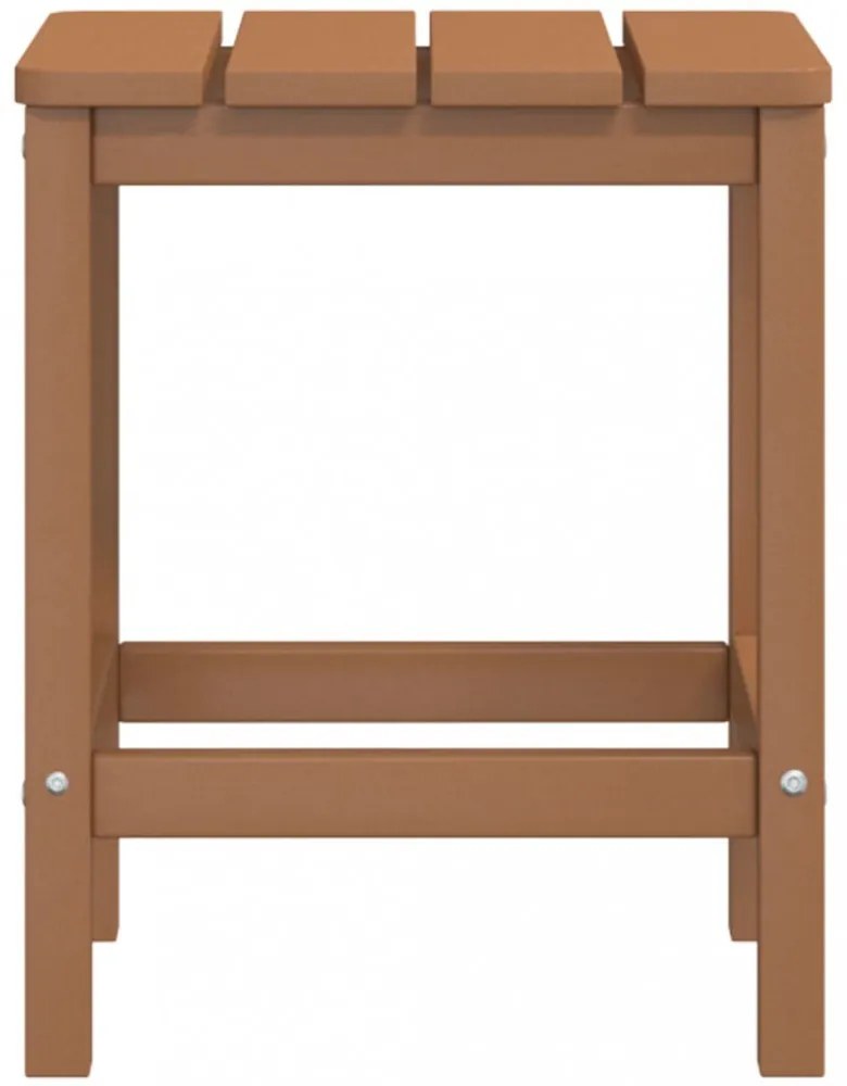 barna HDPE kerti Adirondack asztal 38 x 38 x 46 cm