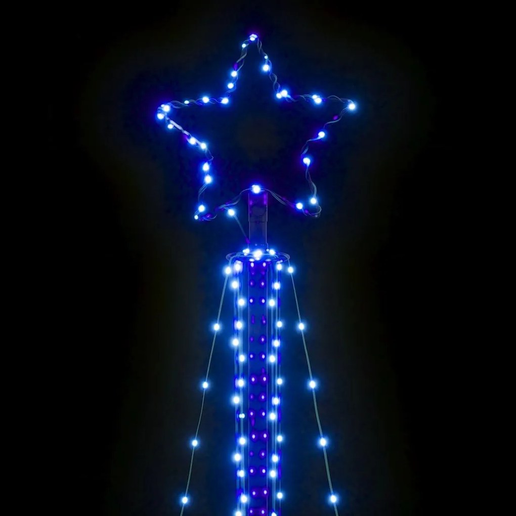 kék LED karácsonyfa 483 LED 240 cm