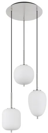 GLOBO 15345-3NO BLACKY Többágú Függesztett Lámpa IP20