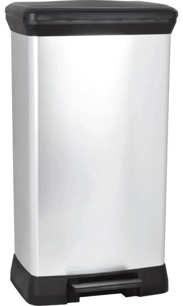 Curver Hulladékgyűjtő DECO BIN 50L, ezüst