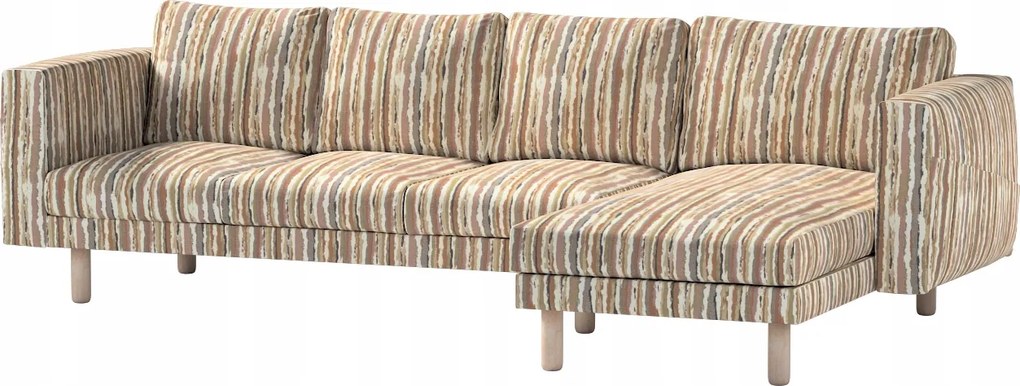 Norsborg 4 személyes kanapé huzat Ikea székkel, narancssárga