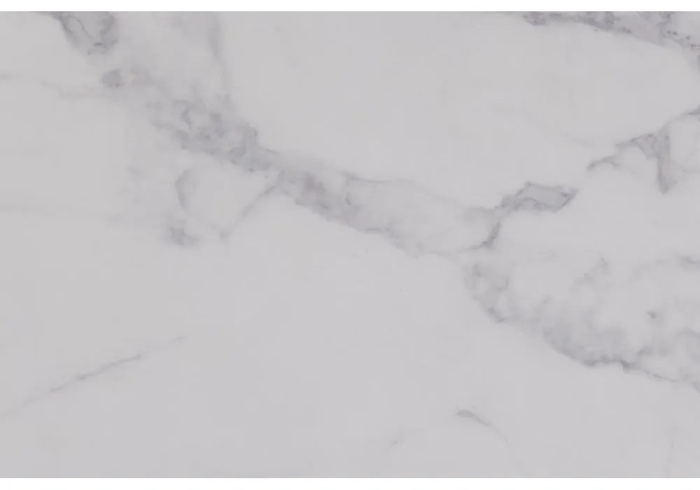 Fehér dohányzóasztal szett márvány dekorral, 2 db-os 58x58 cm Dice – Actona