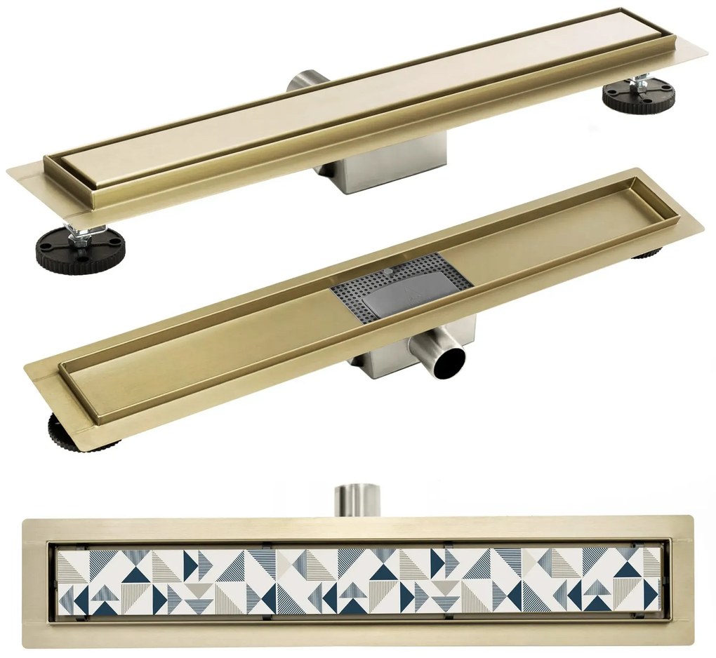 Lineáris lefolyó Rea Pure Neo Gold 80
