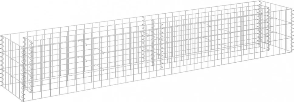 horganyzott acél gabion magaságyás 180 x 30 x 30 cm