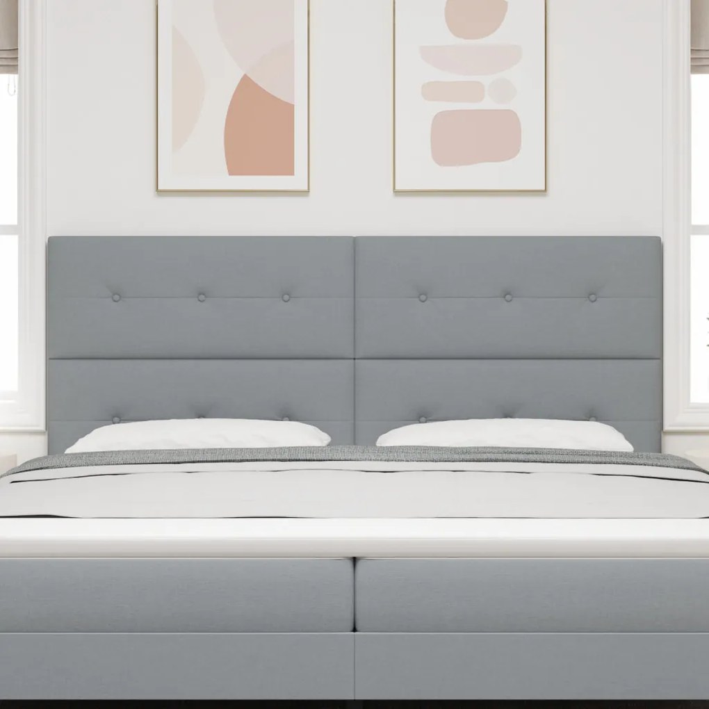 LED Fejtámla Világosszürke 100 cm Szövet