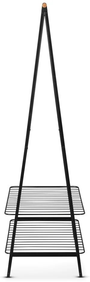 Fekete acél ruhatartó állvány Linn – Brabantia