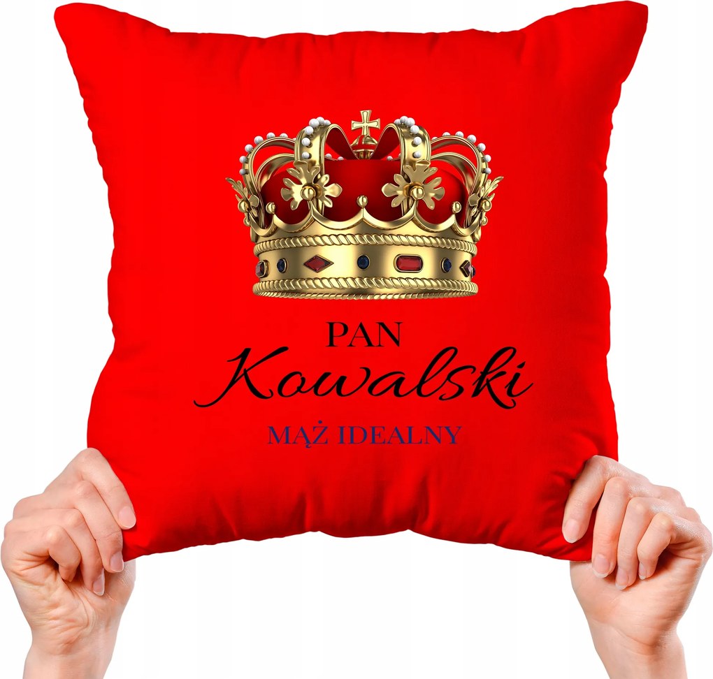 Díszpárna Ajándék Férjnek Valentin Napra Saját név Kreátor