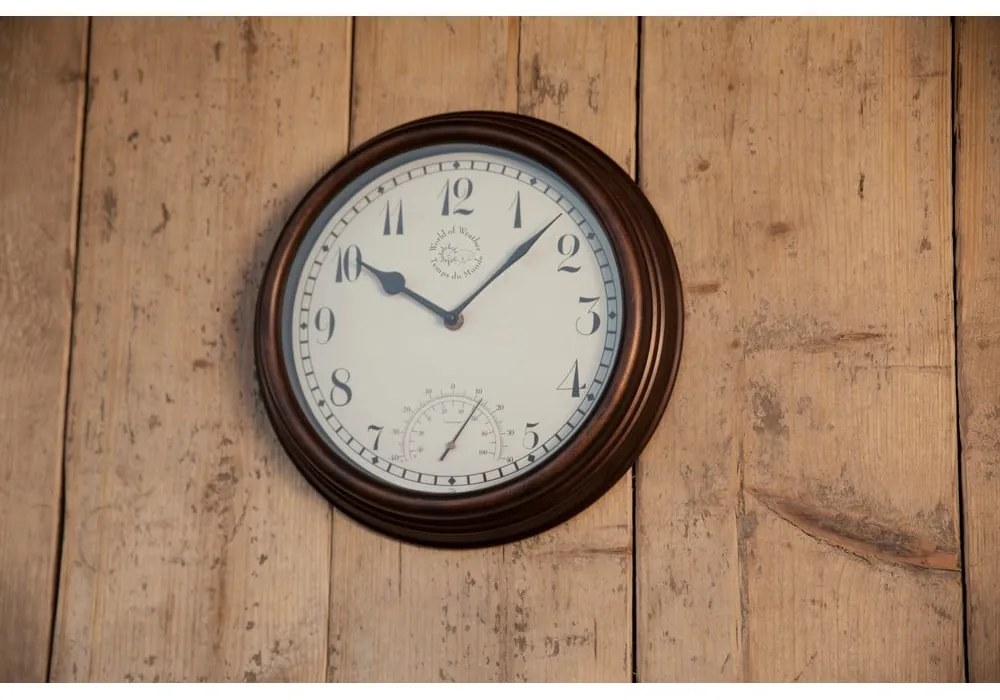 Time kültéri falióra hőmérővel - Esschert Design