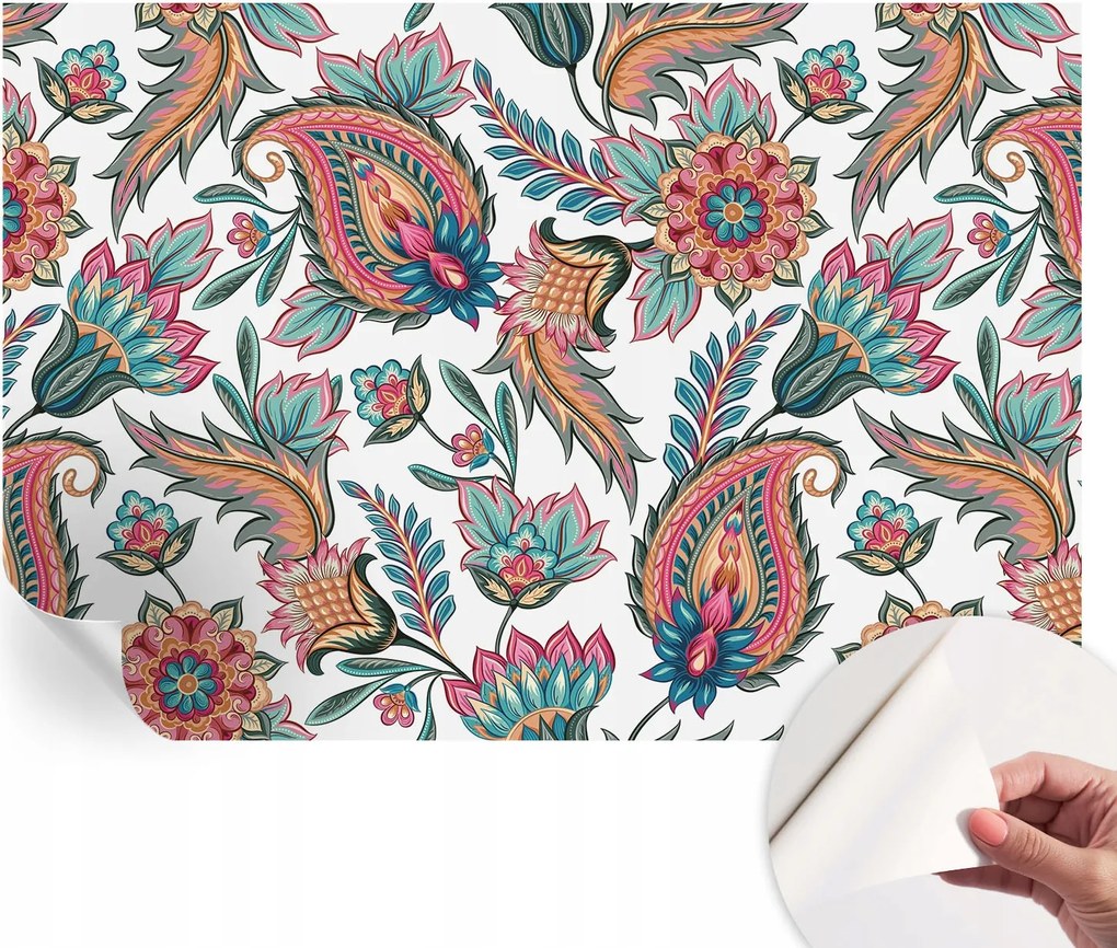 Öntapadós tapéta Fali furnér 3D hatás Keleti minta 152x104 cm