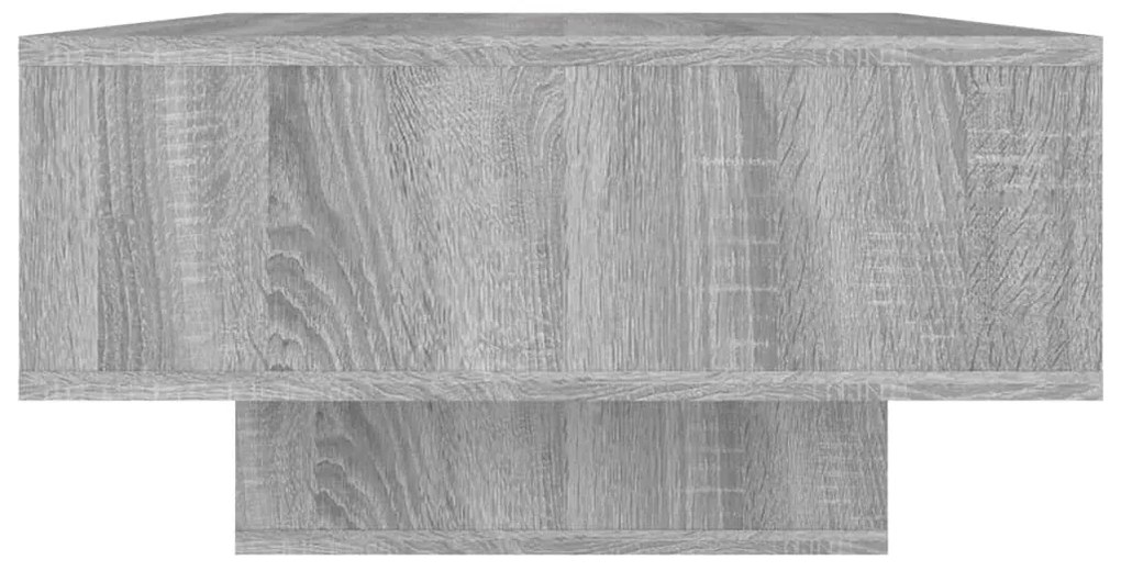 Szürke sonoma színű szerelt fa dohányzóasztal 105x55x32 cm
