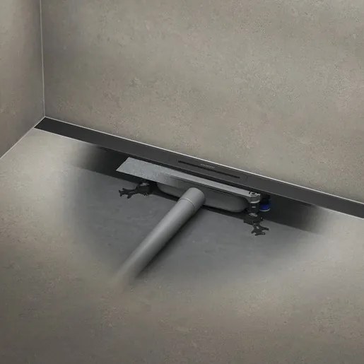 Kaldewei Flowline Zero Regular flowline zero zuhanyfolyóka 90 cm rozsdamentes acél fekete matt flowdrain regular 940000010676+687744800000 KALDEWEISET10