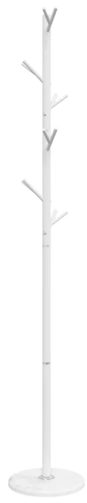 fehér porszórt vas ruhafogas 175 cm
