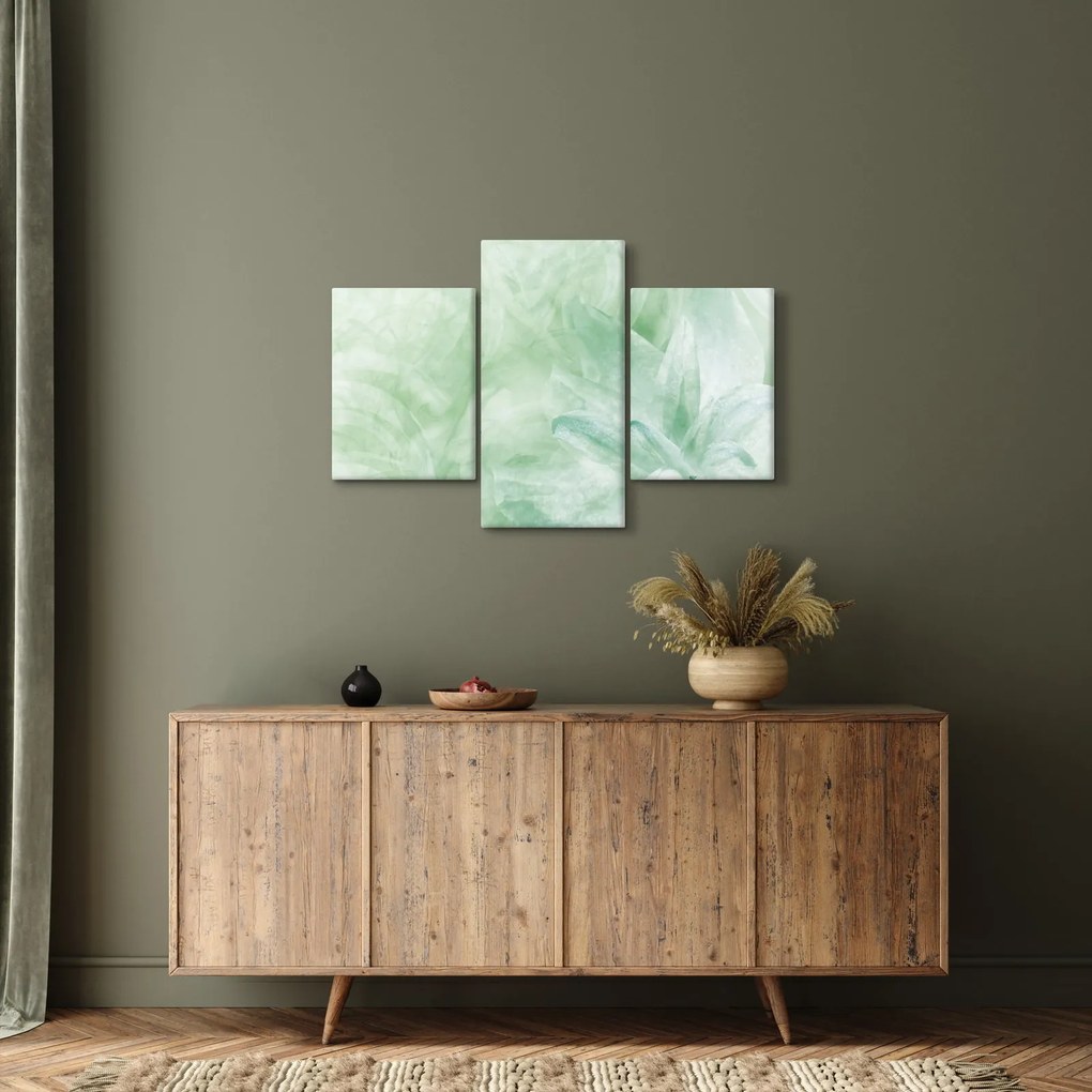 Kép - Zöld virág (90x60 cm)