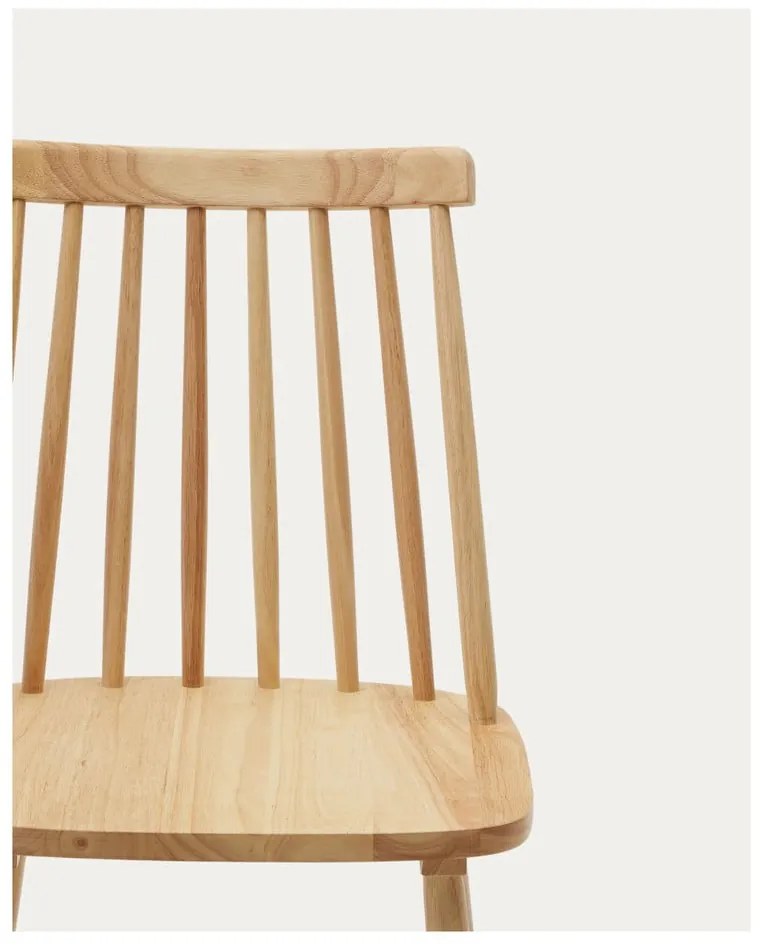 Natúr színű kaucsukfa étkezőszék szett 2 db-os – Kave Home