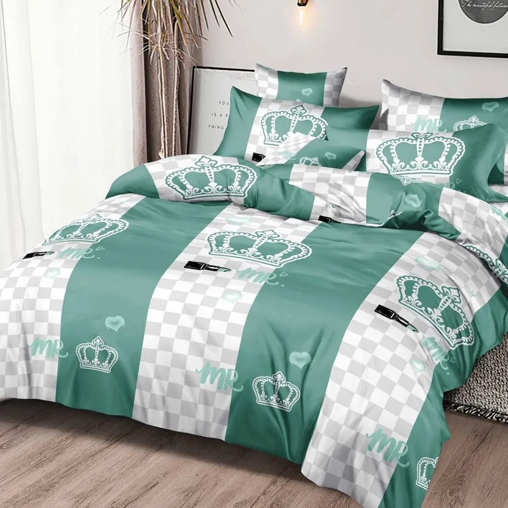 Ágynemű CROWN GREEN 7 részes 140X200 cm