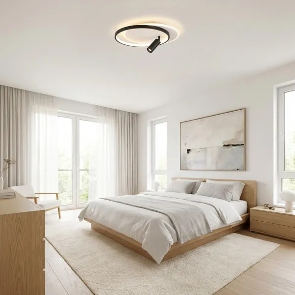 BRILAGI - LED dimmelhető mennyezeti lámpatest UNITY LED/48W/230V + 1xGU10/3W fehér/fekete + távirányító