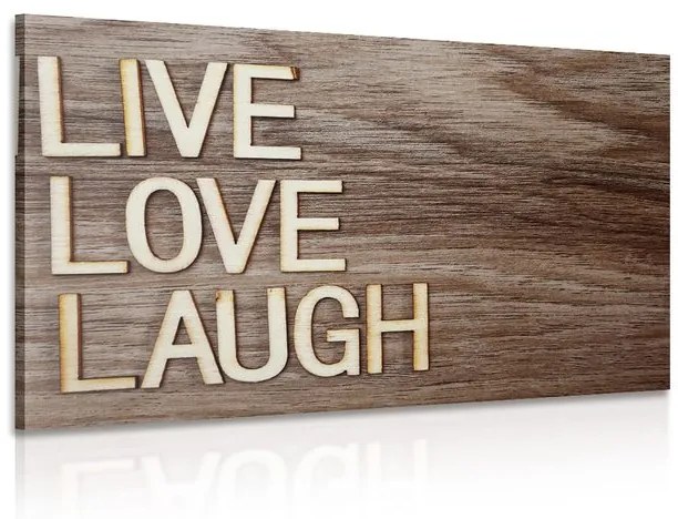 Kép felirattal - Live Love Laugh