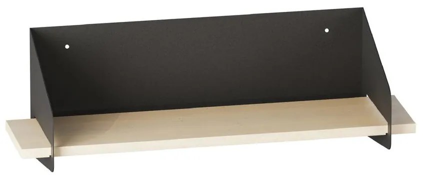 Fali polc Long Arm - Fekete
