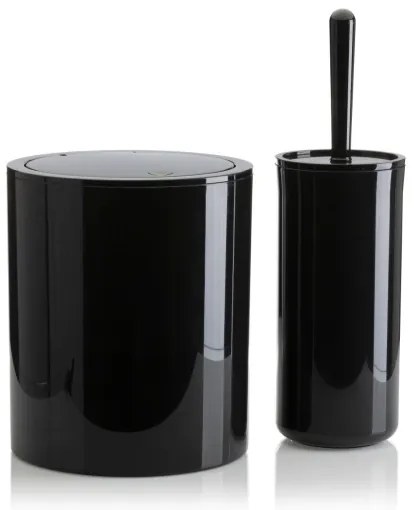 Fürdőszobai készlet CARMEN 5 db fekete