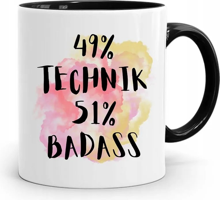 Technikus Bögre Fekete Ajándék fényképes nyomtatással