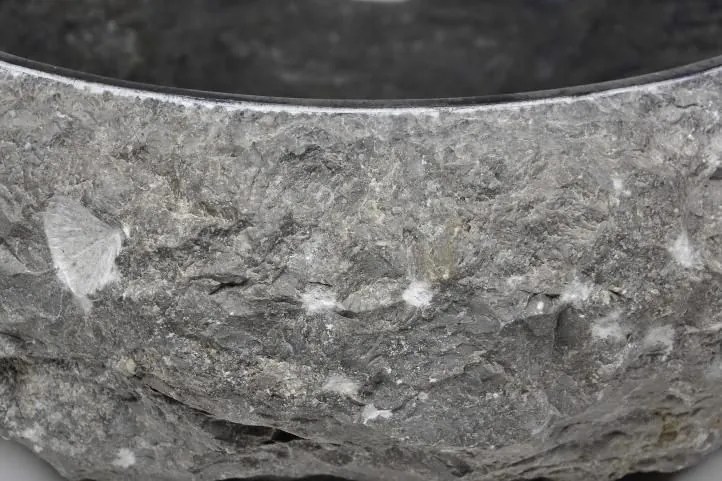 DIVERO Mosdókagyló márvány Black Ø42