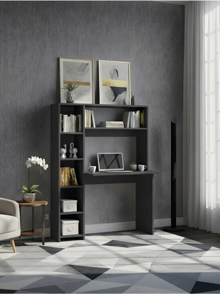 Íróasztal, antracit, 107 cm