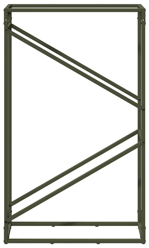 olívazöld hidegen hengerelt acél tűzifatároló 60x25x100 cm