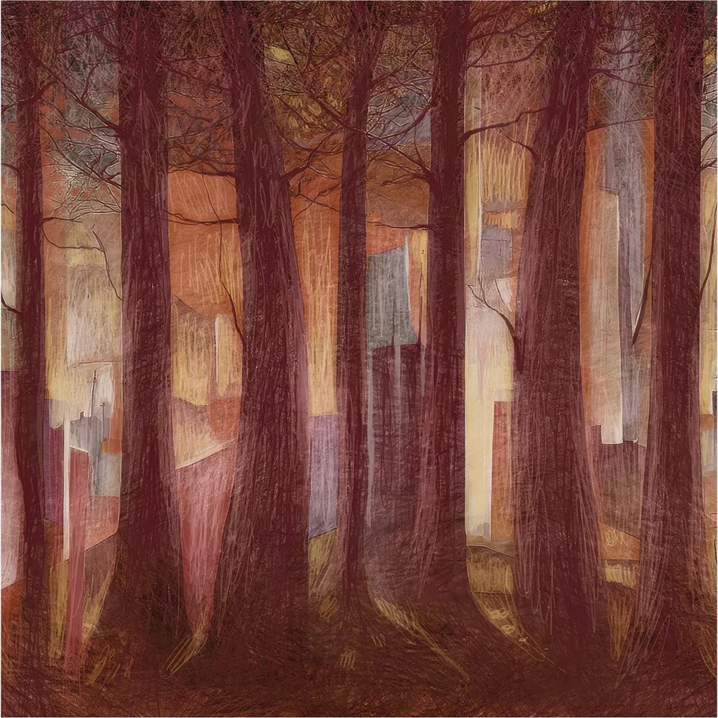 Matt fotótapéta Flizelin Falra Rejtélyes tájkép 250x250 Ragasztó