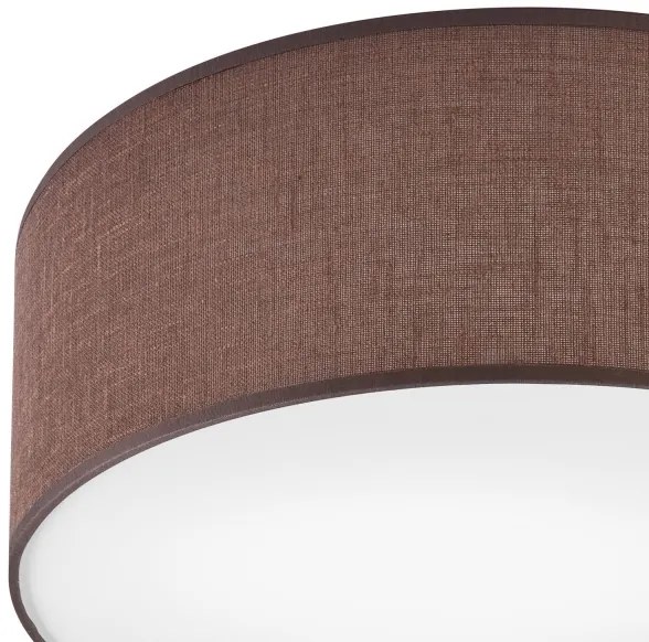 SIRJA mennyezeti lámpa 1xE27/60W/230V, 35 cm átmérő, barna