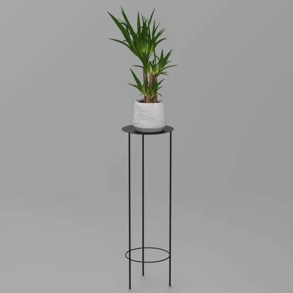 Virágállvány 100x32 cm fekete