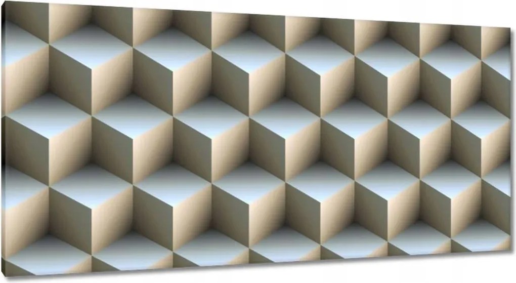 Festmények 115x55 3D kockák