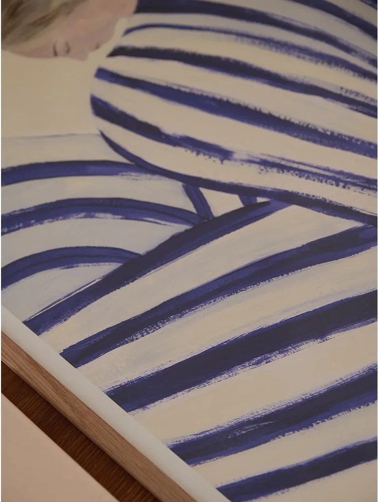 Poszter 30x40 cm Blue Stripe at Concorde – Sofia Lind – The Poster Club