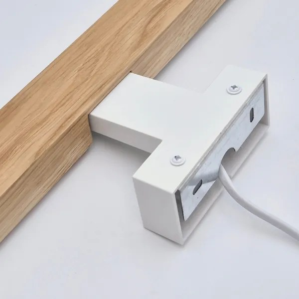 Brilagi-LED fürdőszobai tükörmegvilágítás WOODY MIRROR LED/12W/230V IP44 tölgy/fehér