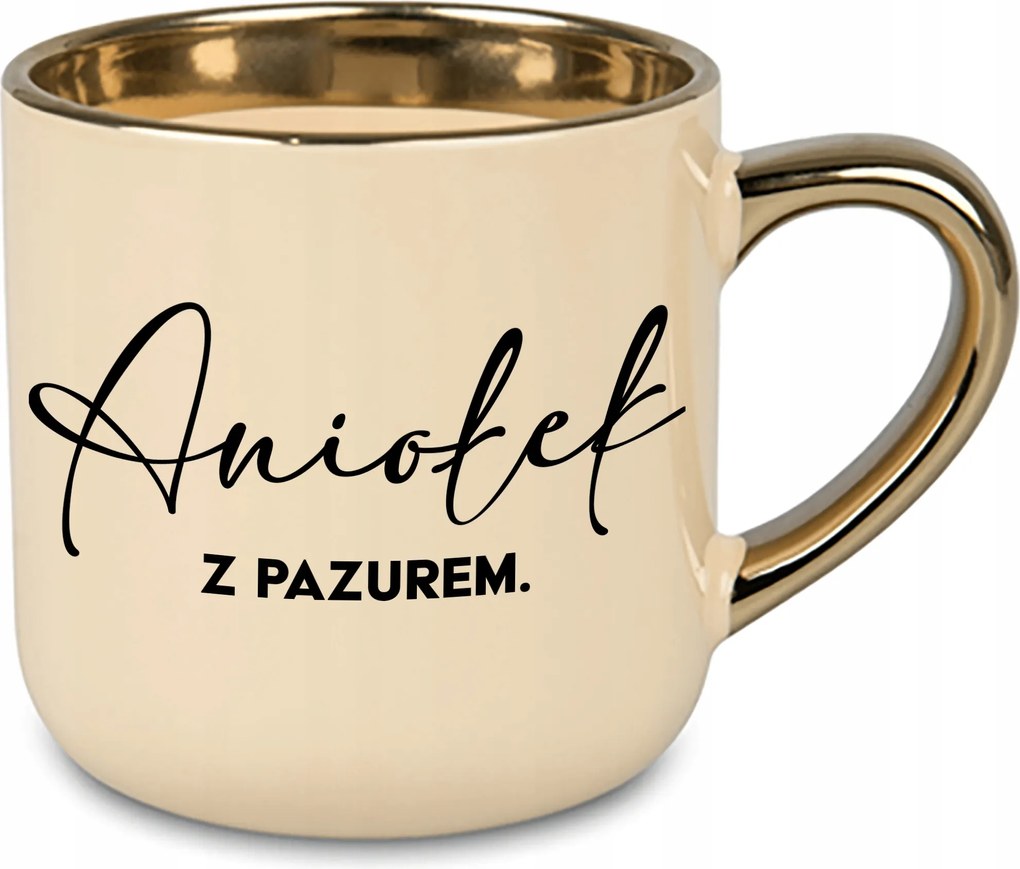 Bögre Nagy Krém Angyalka Karommal Ajándék Férj Feleségének Évfordulóra