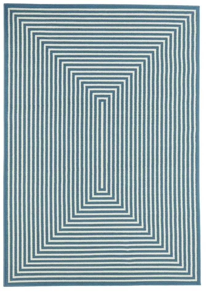 Braid kék kültéri szőnyeg, 133 x 190 cm - Floorita
