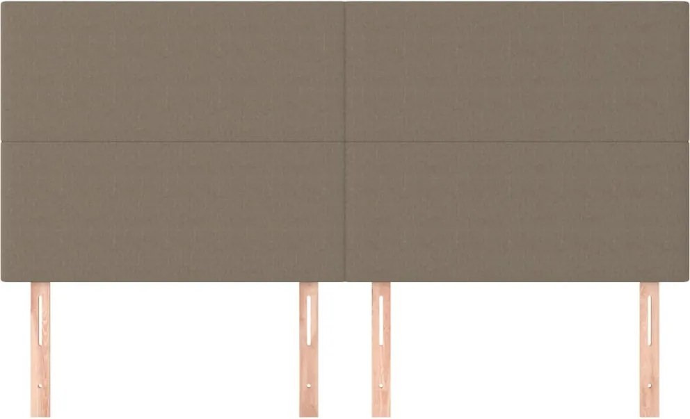 bézs színű szövet fejtámla 180 x 5 x 118/128 cm