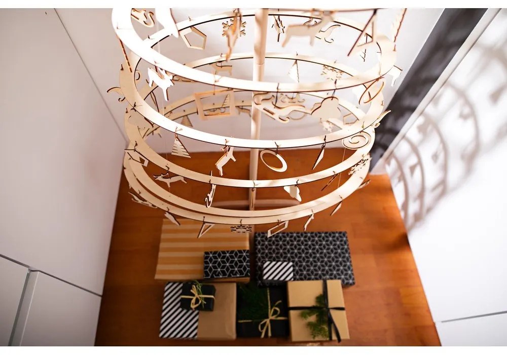 Medium 10 db-os fa karácsonyi dekoráció szett - Spira