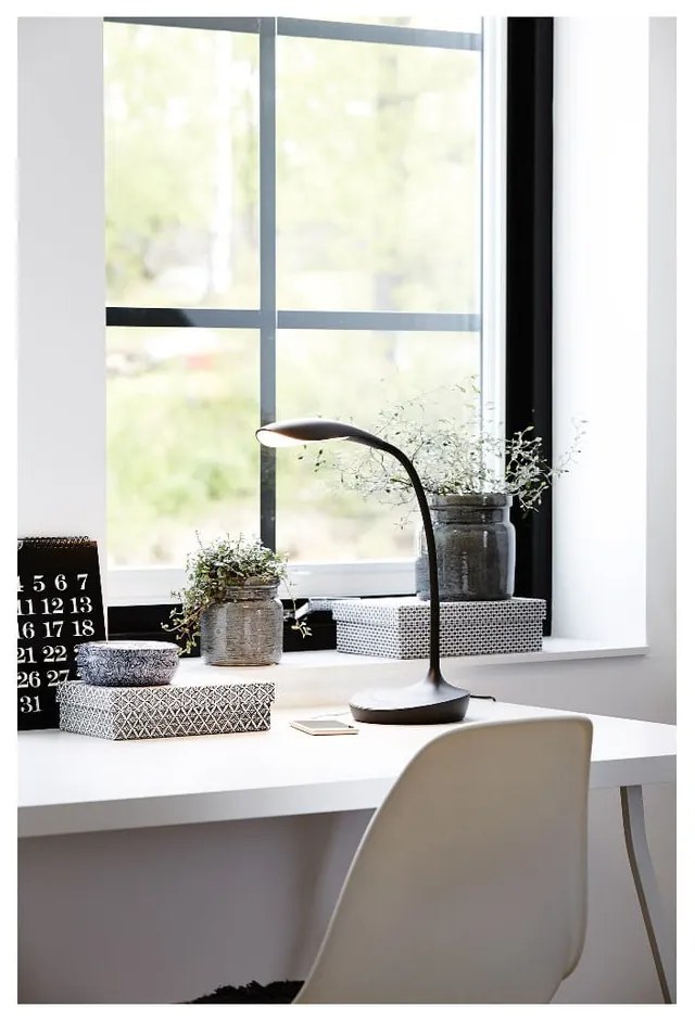 Swan fekete asztali lámpa USB csatlakozóval - Markslöjd