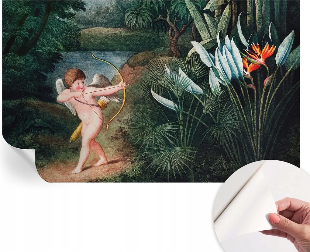 Öntapadós Dekoratív Fotótapéta Hálószobába Bájos Ámor 416x254 cm