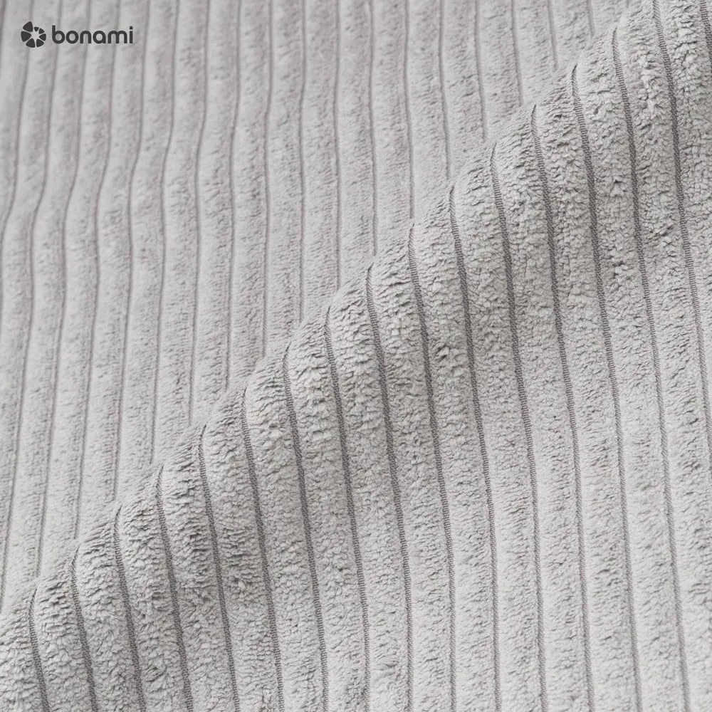 Világosszürke ágyneműtartós boxspring ágy 160x200 cm Lysa – Ropez