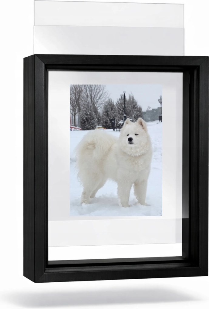 Képkeret kép 10x15 cm Float átlátszó, mdf dupla plexi