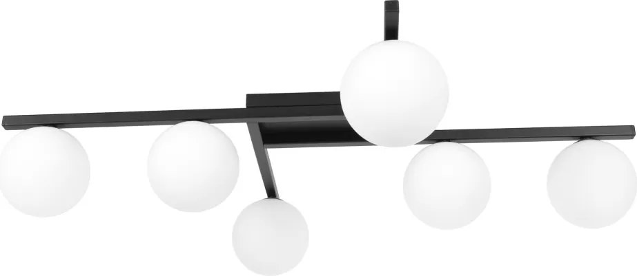 KAJA K-5461 KORFU Loft Mennyezeti Lámpa Fekete G9 IP20